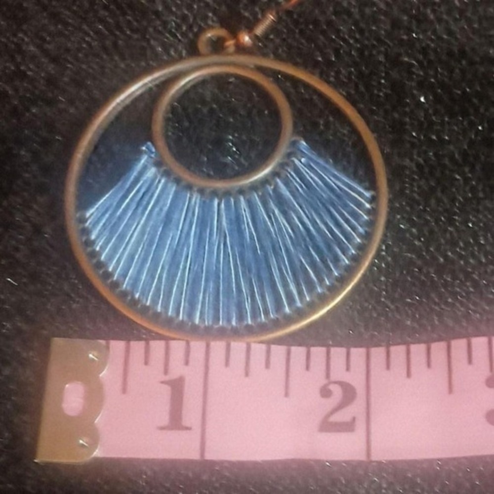 Bohemian hanging hoop earrings set of 4 SKUCH039 - Picture 6 of 7